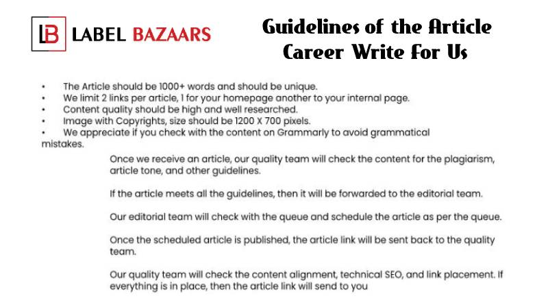 Guidelines Career Write For Us