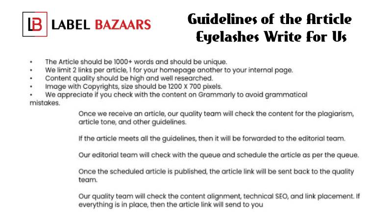 Guidelines Eyelashes Write For Us