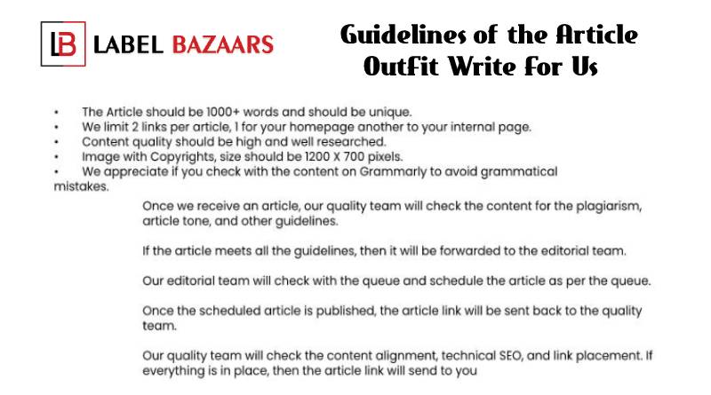 Guidelines OutFit Write For Us