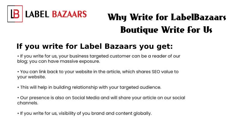 why write for Boutique write for us