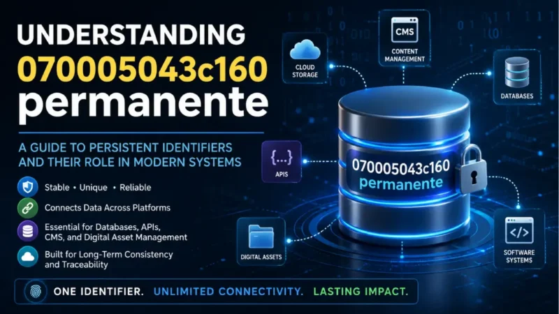 070005043c160permanente: Understanding Persistent Identifiers, Their Purpose, and Real-World Applications