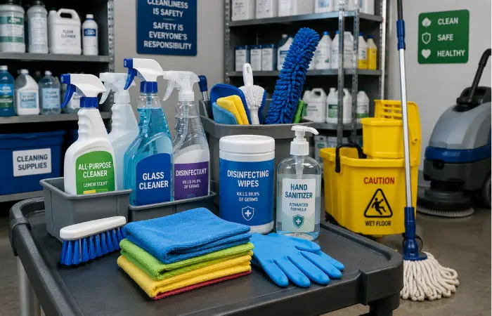 commercial-cleaning-supplies-workstation