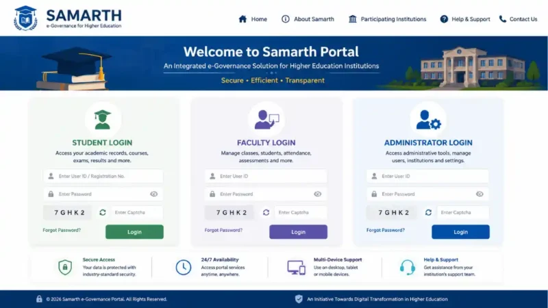 https //samarth.edu.in Login: Complete Guide to Accessing the Samarth Portal