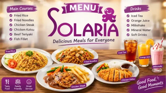 menu solaria guide