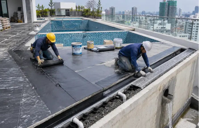 terrace-pool-waterproofing-and-drainage-system